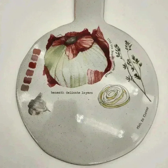 NWOT Rosanna Artist Sketchbook Farm To Table Collectable Ceramic Charcuterie‎ - Picture 3 of 8